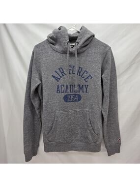 Air Force Academy Hoodie Mens Medium Gray Triblend Sweats League Pullover Fleece
